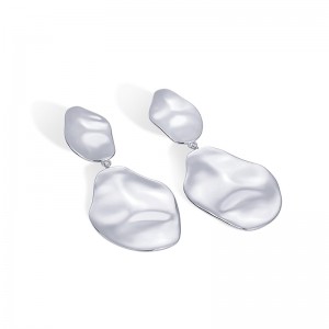 Hongde Boucles d\'oreilles pendantes en argent sterling 925 plaqué or 14 carats en forme de goutte d\'eau