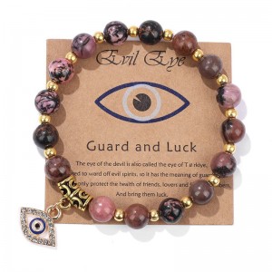 Diable Hongde\\Bracelet Eye Guardian de\'s Bracelet en pierrenaturelle